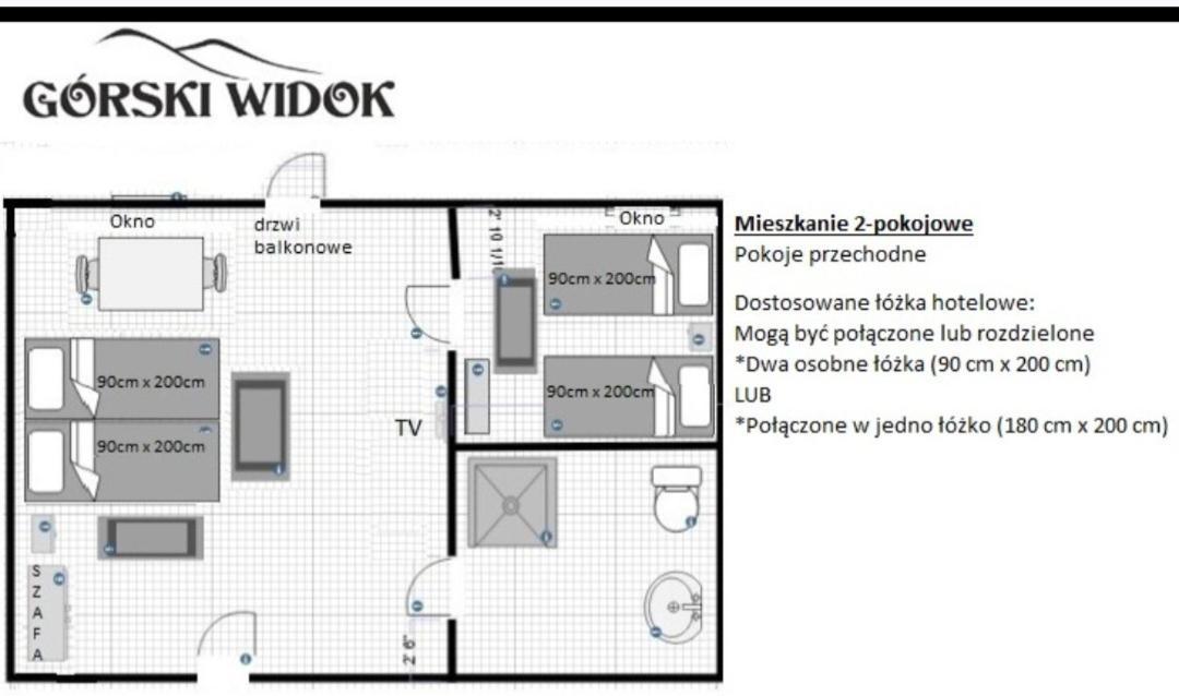 Gorski Widok Karpacz Apartamenty I Pokoje- Salon Kominkowy Habitación foto